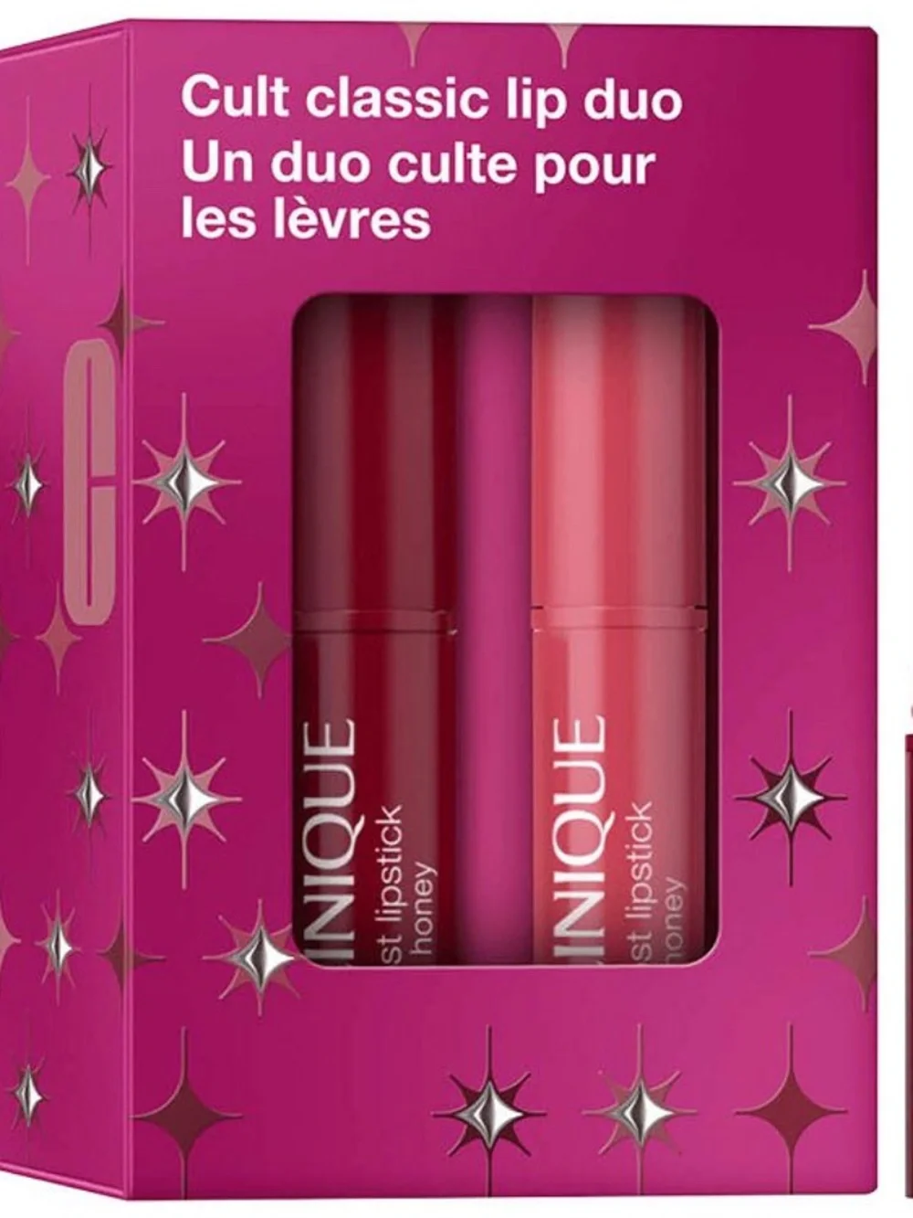 Clinique Cult Classic Mini Lip Duo Black & Pink Honey